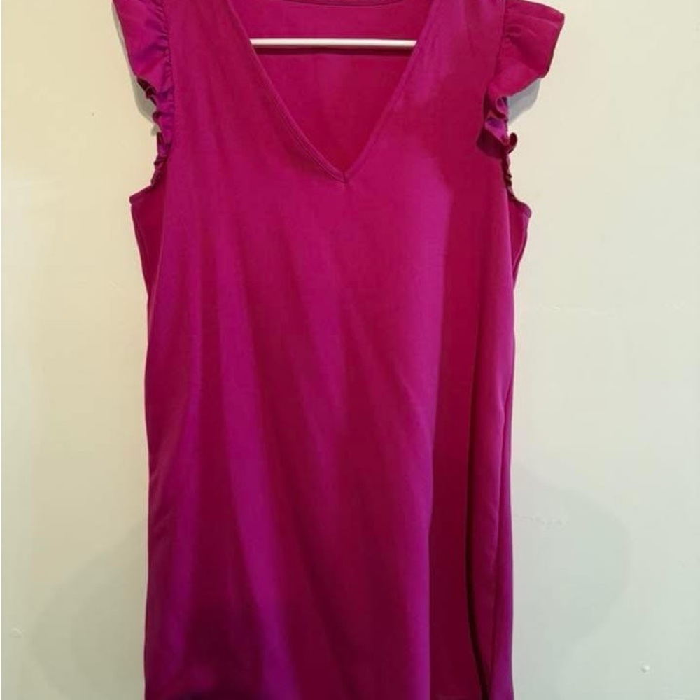 Vibrant Pink Sleeveless Dress